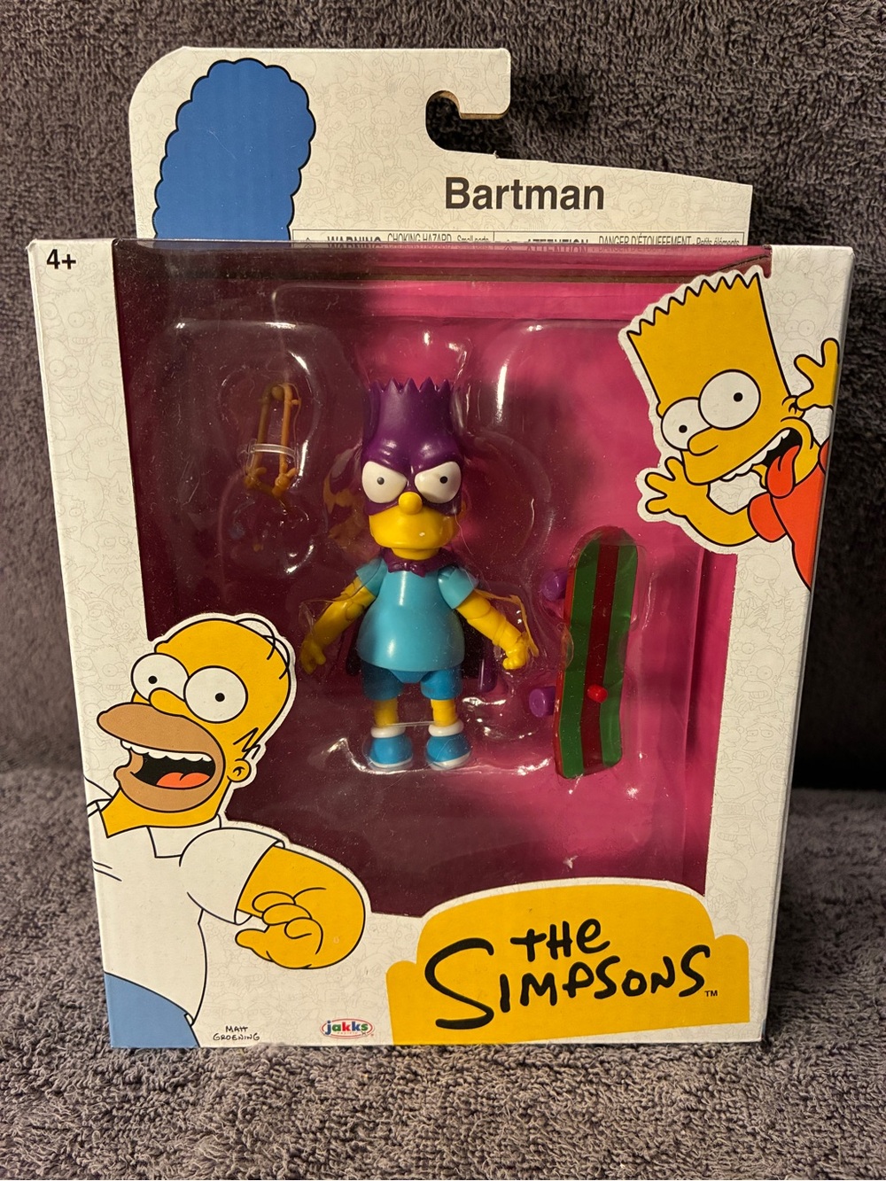 The Simpsons Bartman Action Figure - Purple & Blue